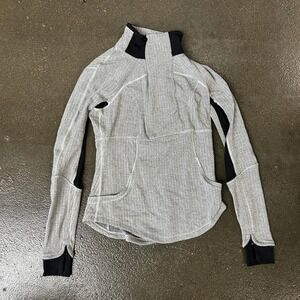 Lululemon Atheltica Half Zip Asymmetrical Mock Neck Running Top Women's 6 Jacket